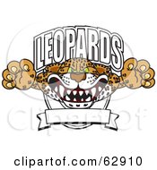 Poster, Art Print Of Leopards Character School Mascot Logo