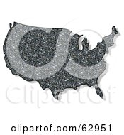 Royalty Free RF Clipart Illustration Of A Rock Textured USA Map by djart