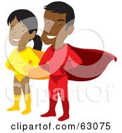 Poster, Art Print Of Proud Hispanic Super Hero Couple