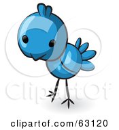 Poster, Art Print Of Cute Little Animal Factor Blue Bird