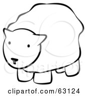 Poster, Art Print Of Black And White Human Factor Sheep