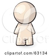Royalty Free RF Clipart Illustration Of A Faceless Nude Human Factor Man