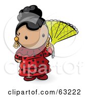 Human Factor Spanish Woman With A Fan