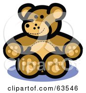 Poster, Art Print Of Happy Brown Stuffed Teddy Bear