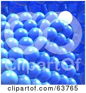 Royalty Free RF Clipart Illustration Of A 3d Glowing White Orb On Top Of A Pyramid Of Cells