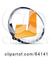 Royalty Free RF Clipart Illustration Of A Pre Made Logo Of A Letter J In A Circle