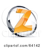 Royalty Free RF Clipart Illustration Of A Pre Made Logo Of A Letter Z In A Circle