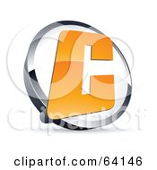 Royalty Free RF Clipart Illustration Of A Pre Made Logo Of A Letter C In A Circle