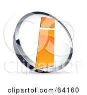 Royalty Free RF Clipart Illustration Of A Pre Made Logo Of A Letter I In A Circle