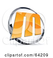 Royalty Free RF Clipart Illustration Of A Pre Made Logo Of A Letter M In A Circle