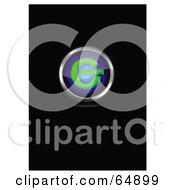 Blue And Green Copyright Symbol Button