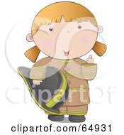 Poster, Art Print Of Friendly Fire Woman In A Brown Uniform Giving The Thumbs Up