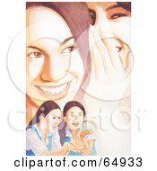 Poster, Art Print Of People Personscenes Of Teenage Girls Smiling Laughing And Whispering