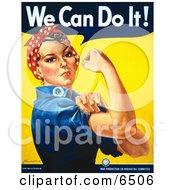 We Can Do It Rosie The Riveter Clipart by JVPD #COLLC6506-0002
