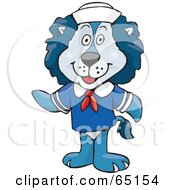 Sea Lion Sailor In Uniform