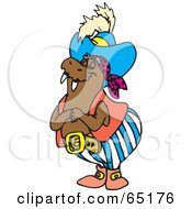 Royalty Free RF Clipart Illustration Of A Grinning Pirate Walrus
