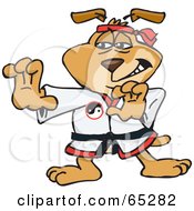 Tai Chi Sparkey Dog by Dennis Holmes Designs
