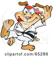 Taekwondo Sparkey Dog