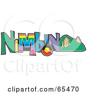 Royalty Free RF Clipart Illustration Of A Nimbin Design With Hills