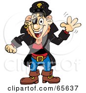 Poster, Art Print Of Pirate Guy Waving