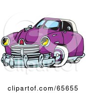 Purple Hot Rod Car