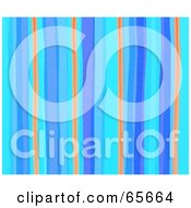 Poster, Art Print Of Background Of Blue And Orange Watercolor Stripes