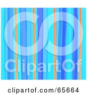 Royalty Free RF Clipart Illustration Of A Background Of Blue And Orange Watercolor Stripes