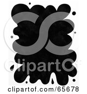 Royalty Free RF Clipart Illustration Of A Black Splodge Background With White Borders by Prawny