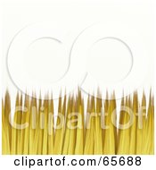 Poster, Art Print Of Background Of Golden Straw On White