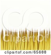 Royalty Free RF Clipart Illustration Of A Background Of Golden Straw On White by Prawny