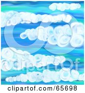 Royalty Free RF Clipart Illustration Of A Background Of Blue Skies Version 2 by Prawny