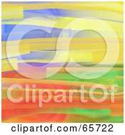 Royalty Free RF Clipart Illustration Of A Background Of Abstract Colorful Paint Strokes