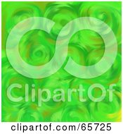 Royalty Free RF Clipart Illustration Of A Background Of A Swirly Green Grass Texture by Prawny