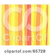 Poster, Art Print Of Background Of Orange Watercolor Stripes