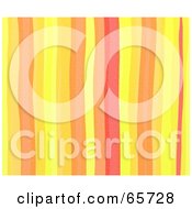 Royalty Free RF Clipart Illustration Of A Background Of Orange Watercolor Stripes
