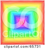 Royalty Free RF Clipart Illustration Of A Background Of Rainbow Squares by Prawny
