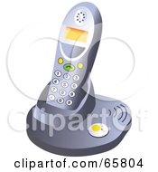 Cordless Telephone On Its Base