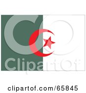 Poster, Art Print Of Algeria Flag Background