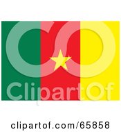Poster, Art Print Of Cameroon Flag Background