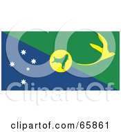 Poster, Art Print Of Christmas Island Flag Background