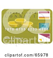 Poster, Art Print Of Green Finance Credit Card Card