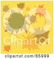 Royalty Free RF Clipart Illustration Of A Group Of Colorful Autumn Leaves