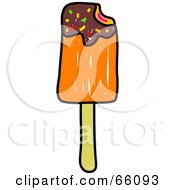 Royalty Free RF Clipart Illustration Of A Sketched Ice Lolly