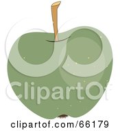 Poster, Art Print Of Shiny Speckled Green Apple