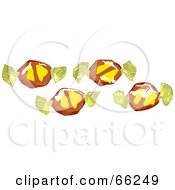 Poster, Art Print Of Four Banana Split Toffee Candies