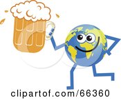 Global Character Holding Beer