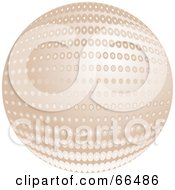 Royalty Free RF Clipart Illustration Of A Shiny Halftone Globe