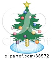 Poster, Art Print Of Potted Christmas Tree