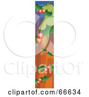 Poster, Art Print Of Side Banner Of Christmas Holly