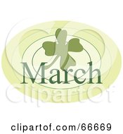 Poster, Art Print Of Month Of March Shamrock